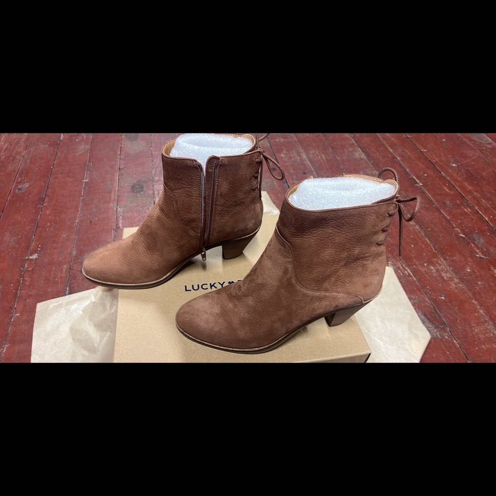 New Women’s Lucky Brand Leather Boots 8.5